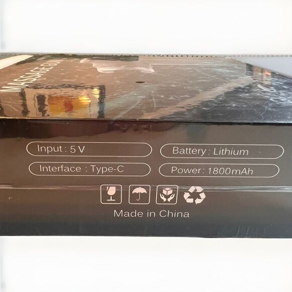 SMS Massage Gun 4 Heads USB Rechargeable Lithium Battery White MSRP $169 - Picture 2 of 3